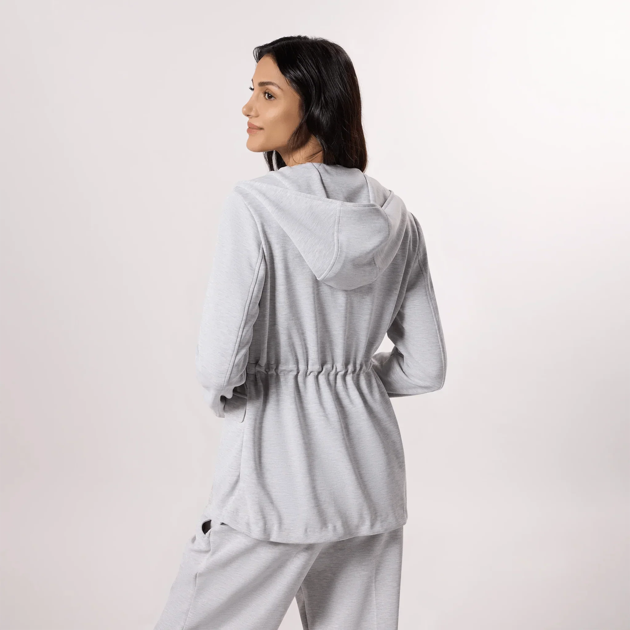 Hooded Blazer - SEASONAL GREY