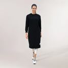 Sweatshirt Dress - SEASONAL BLACK