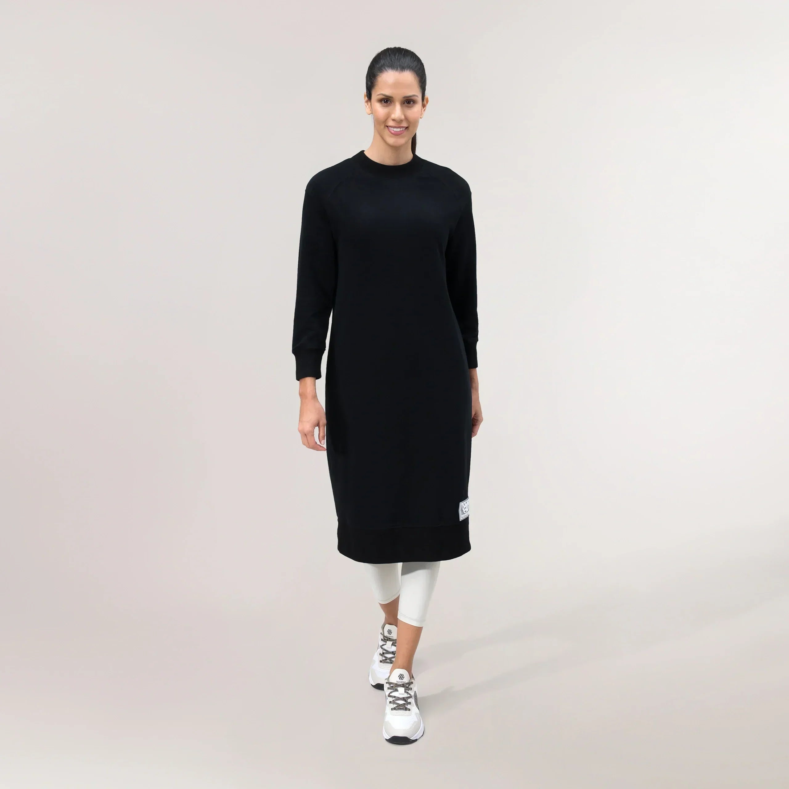 Sweatshirt Dress - SEASONAL BLACK