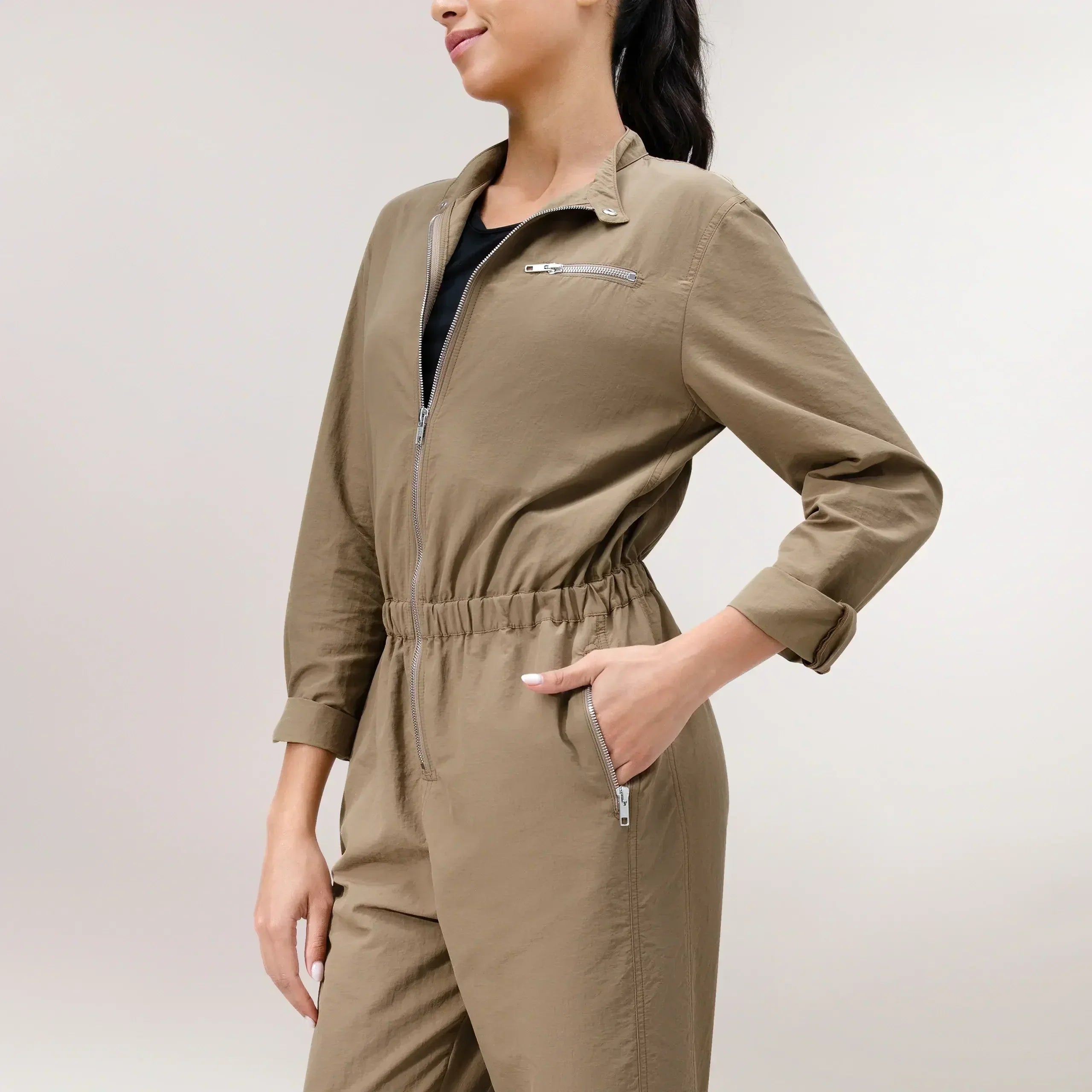 Parachute Jumpsuit - SEASONAL BEIGE