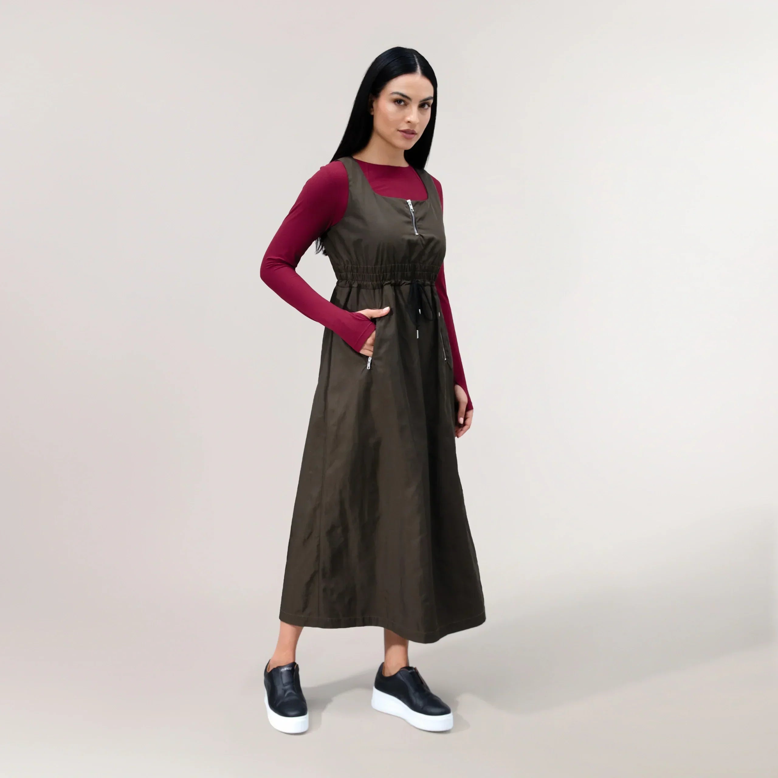 Pinafore Dress - SEASONAL CHOCOLATE
