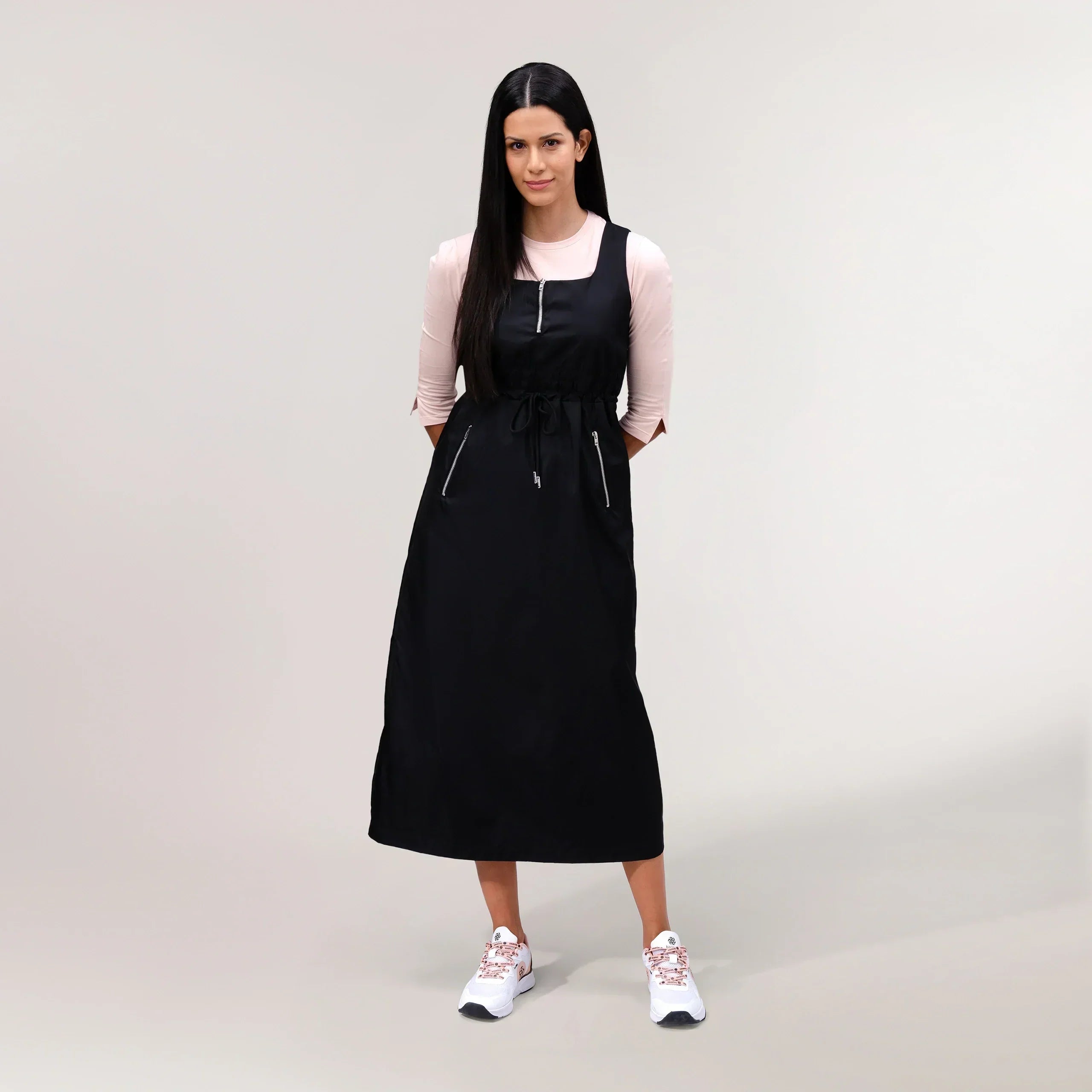 Pinafore Dress - SEASONAL BLACK