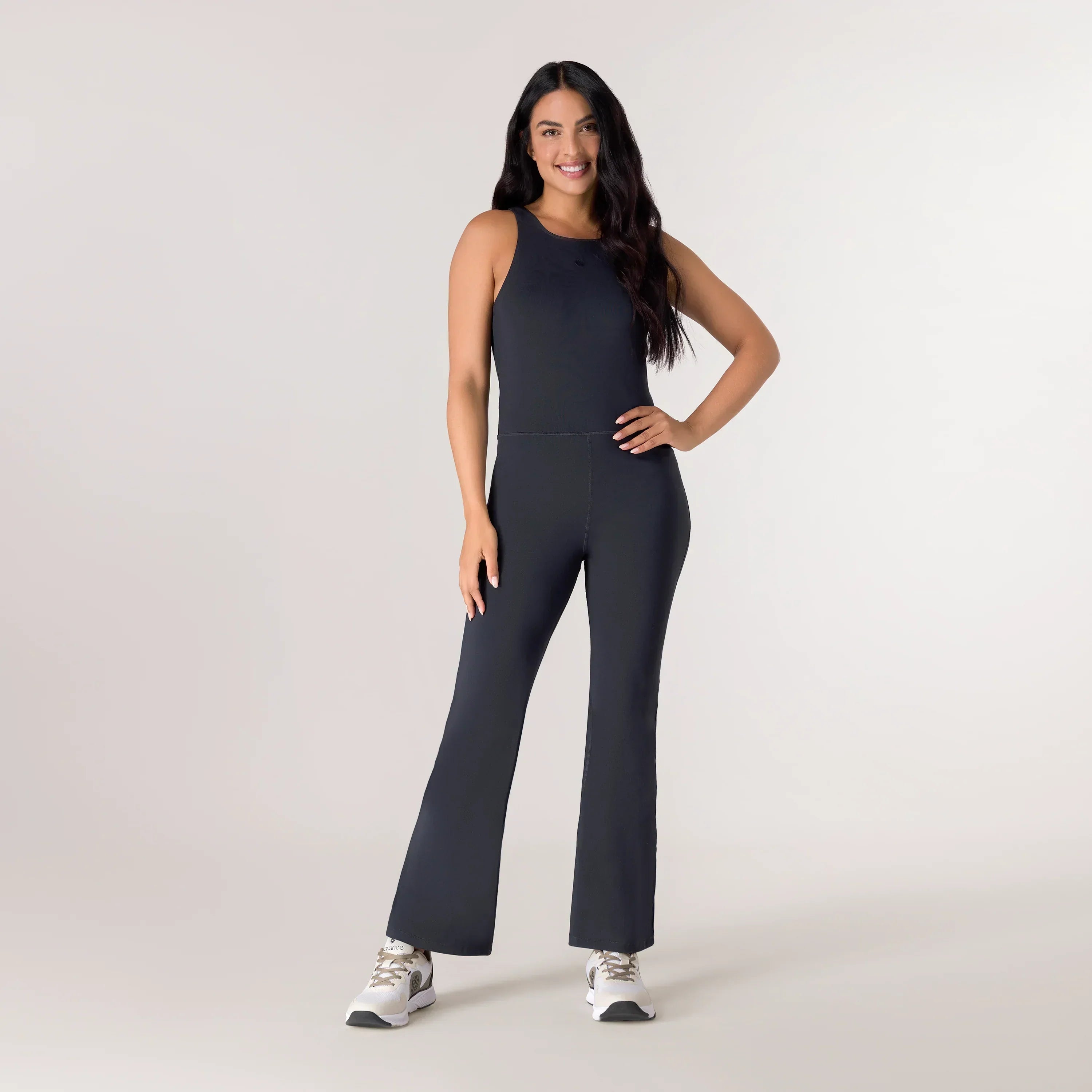 Rhythm Flare Unitard - KDF BLACK