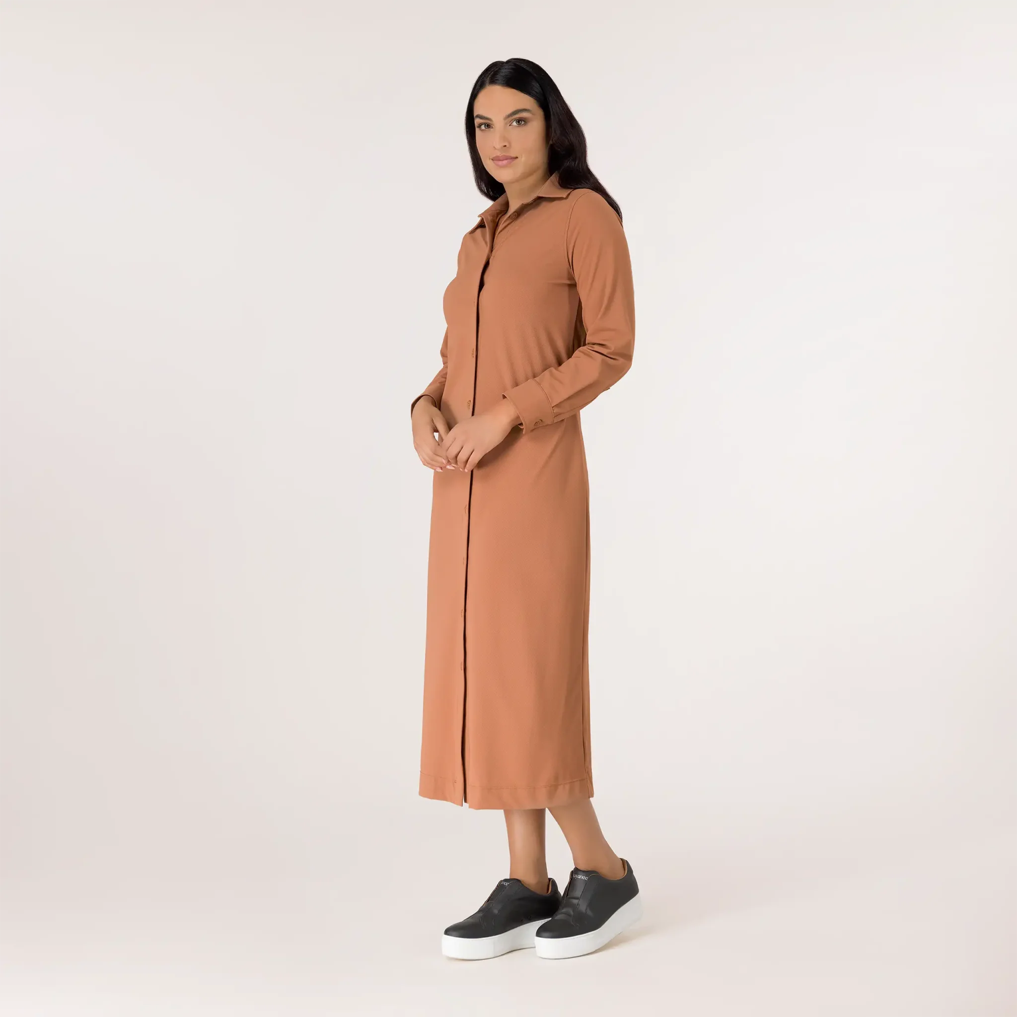 Abaya Button Front Dress Test