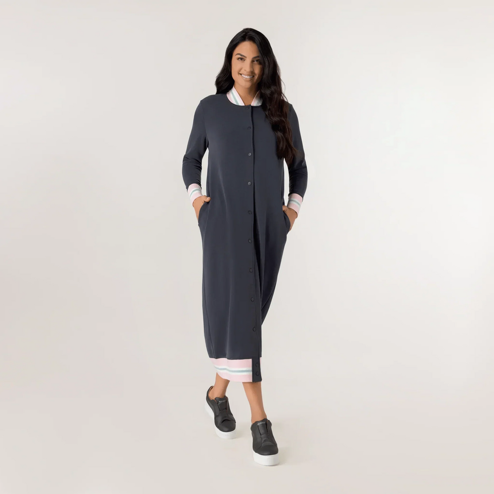 Maxi Bomber Jacket - SEASONAL BLACK