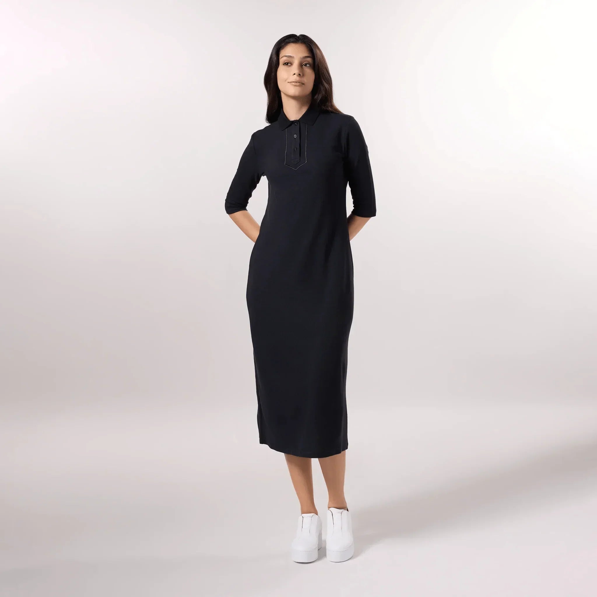 Polo Dress - SEASONAL BLACK