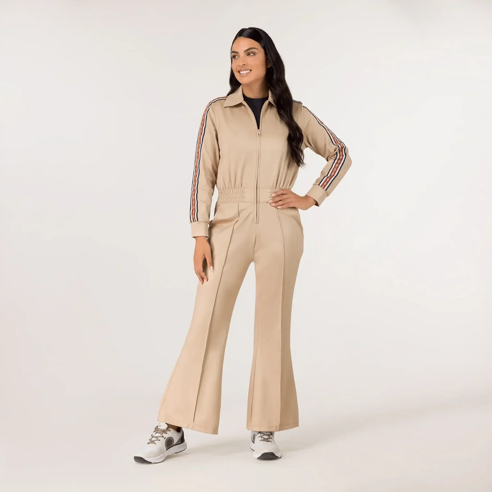 Kayanee Track Jumpsuit - SEASONAL SAND