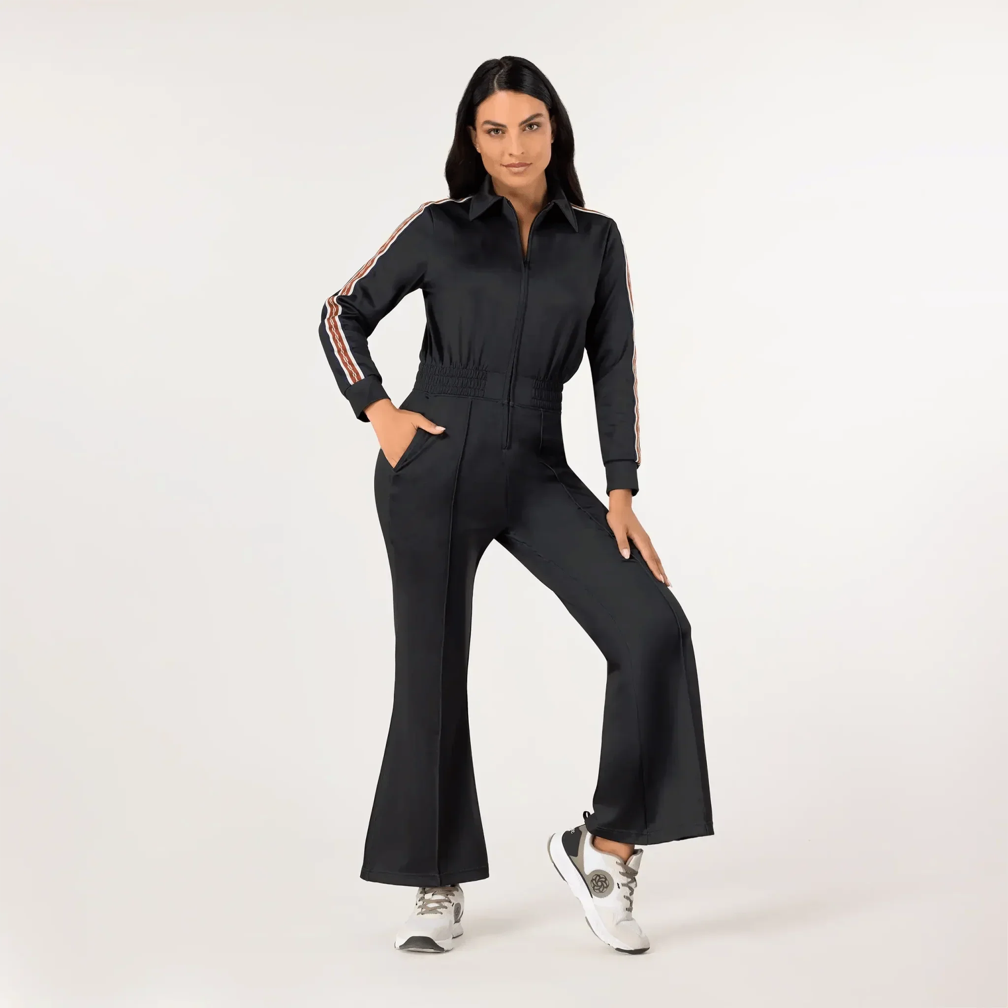 Kayanee Track Jumpsuit - SEASONAL BLACK