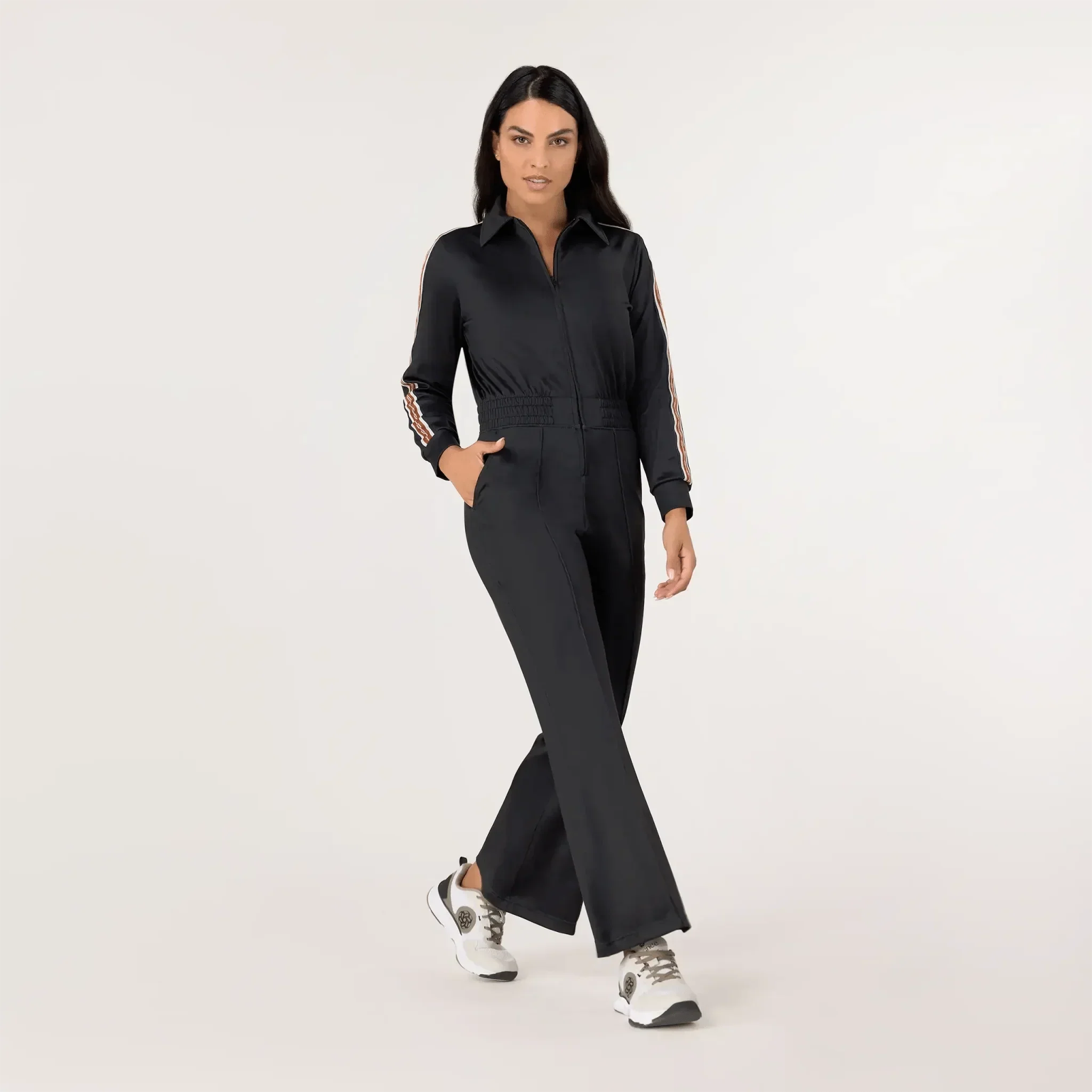 Kayanee Track Jumpsuit - SEASONAL BLACK