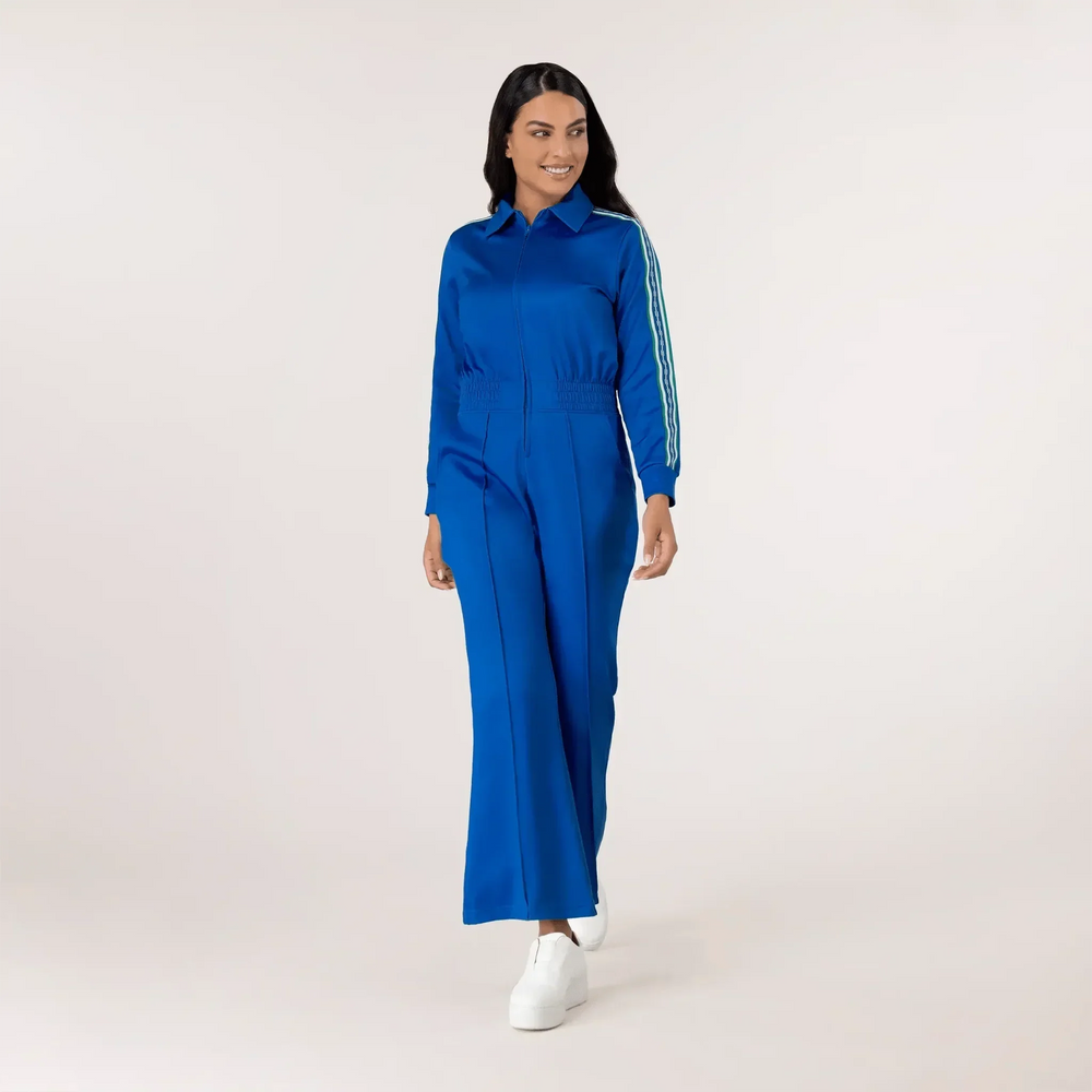 Kayanee Track Jumpsuit - SEASONAL BLUE