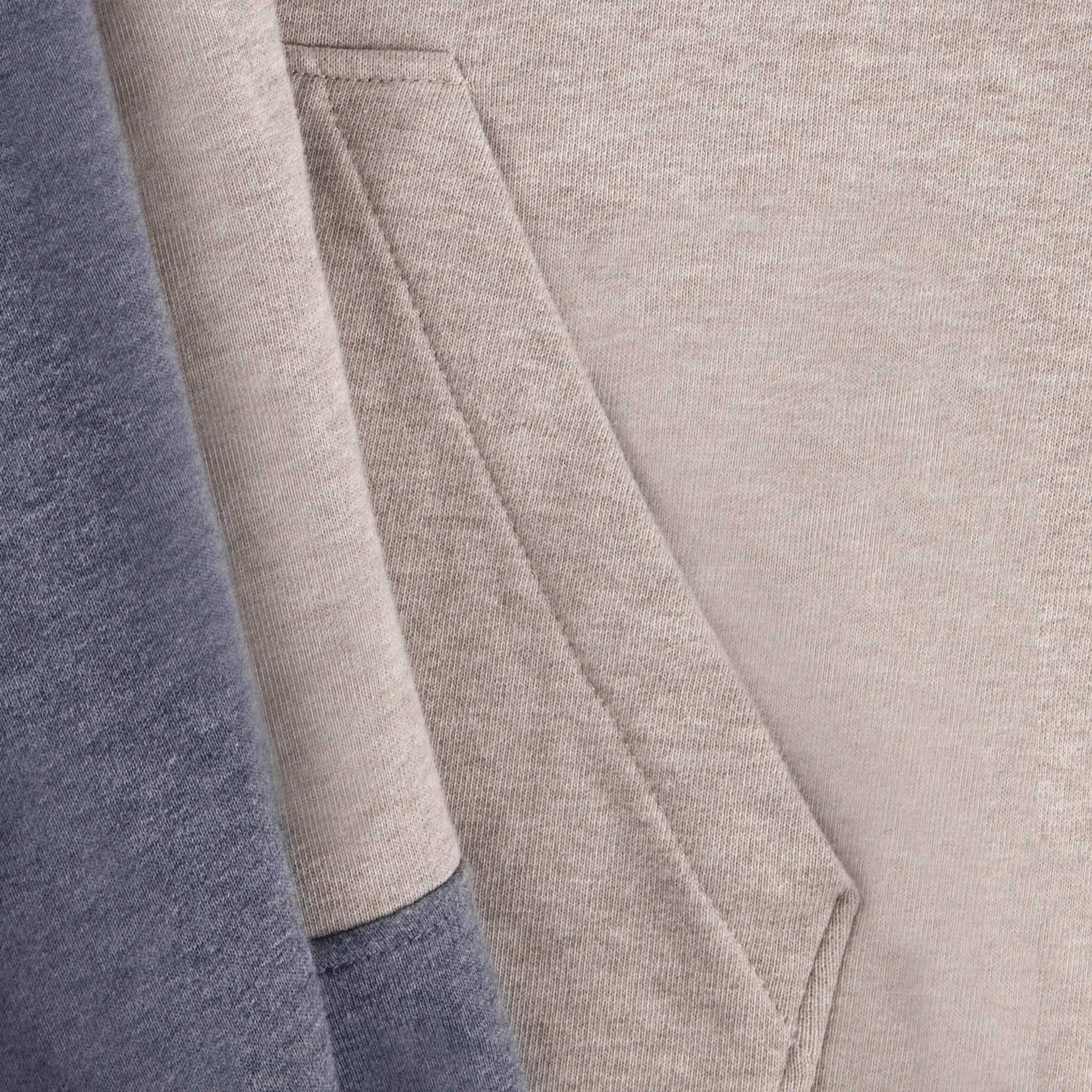 Zip Front Hoodie - SEASONAL OATMEAL MELANGE