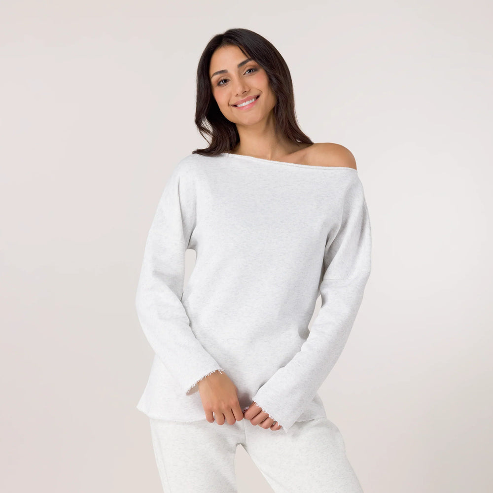 Flashback Tunic Top - KDF HEATHER GREY