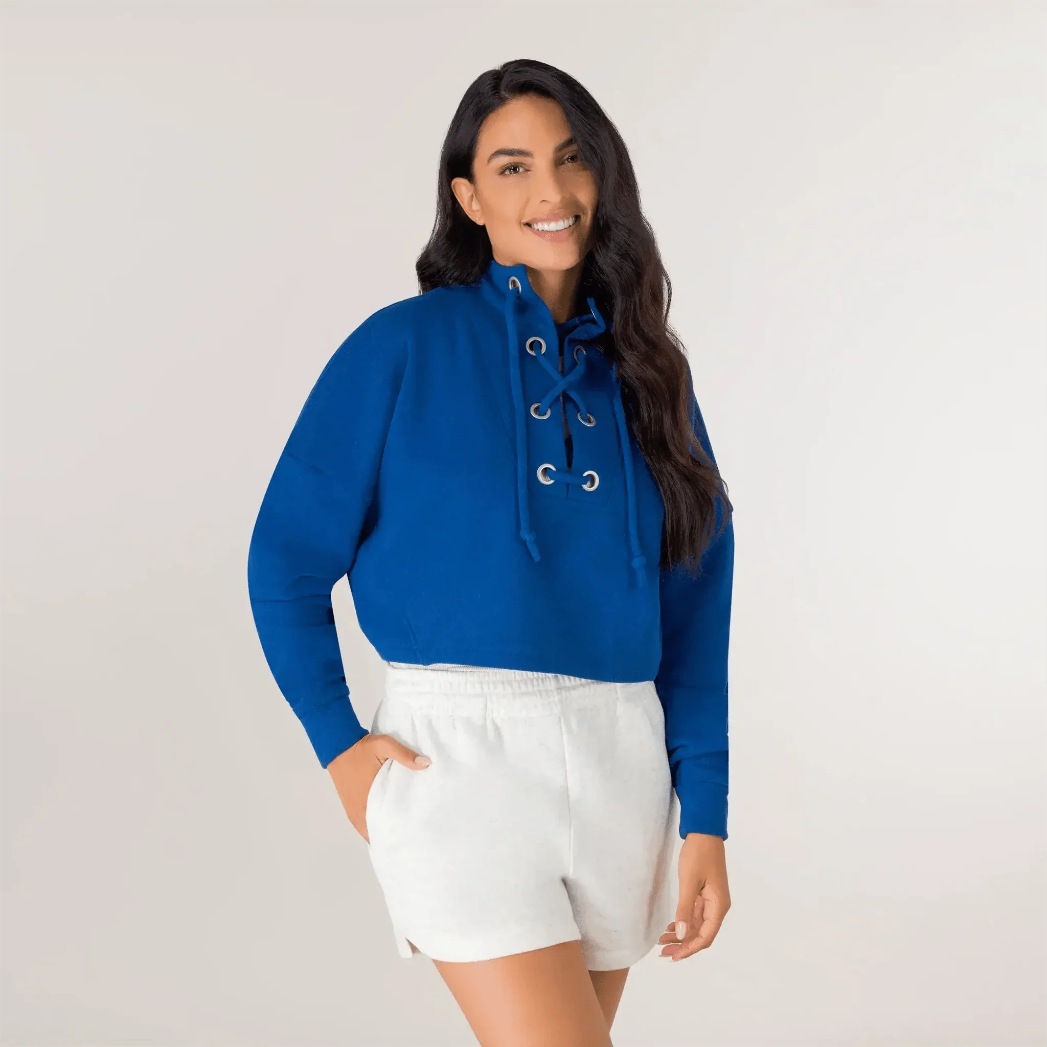 Blue Flashback Dance sweatshirt from the Kayanee Dance Fit (KDF) collection - سويت شيرت