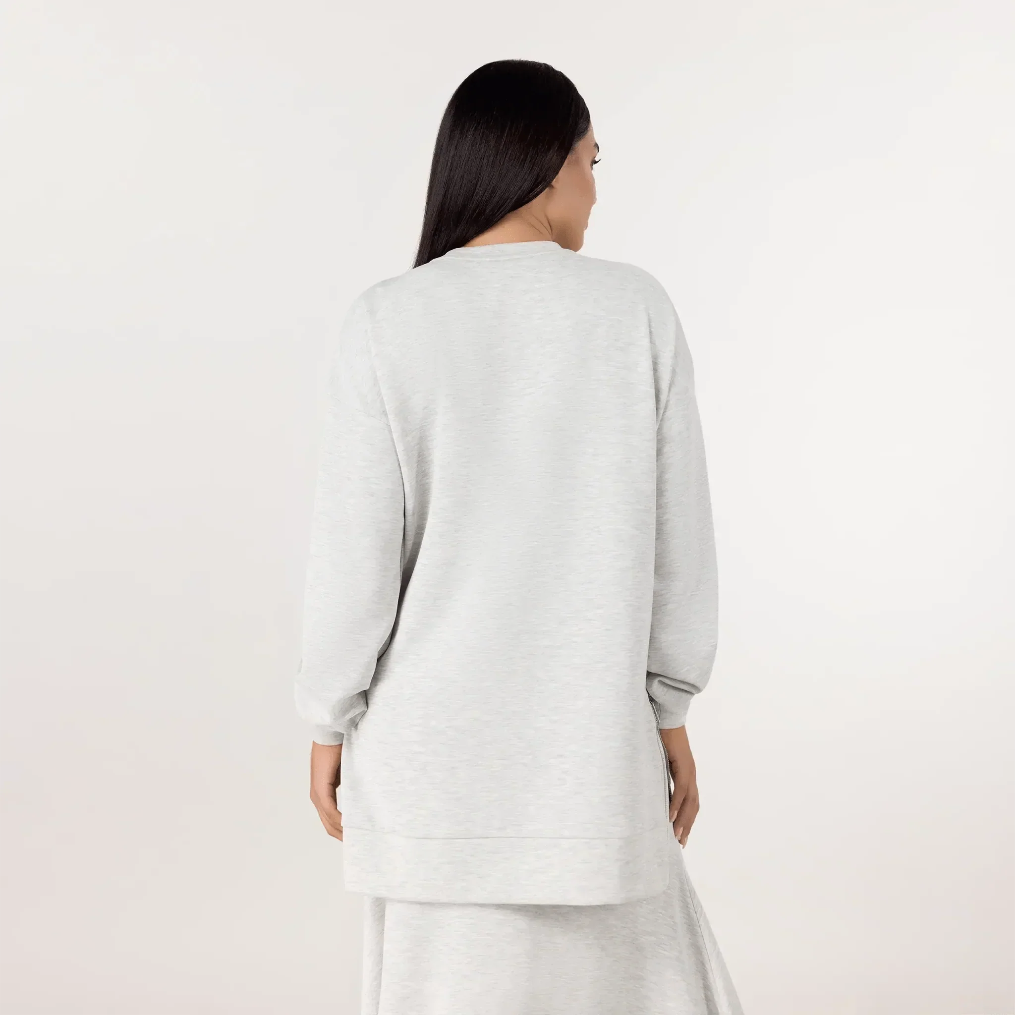 Soft Pullover Tunic - SEASONAL GREY MELANGE