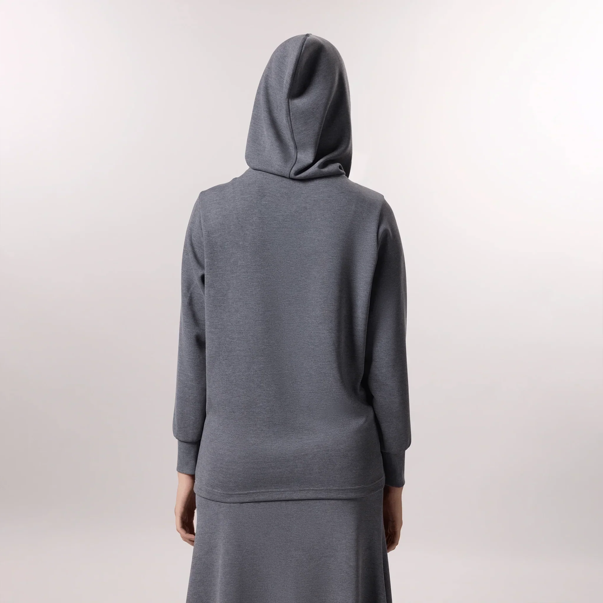 Soft Zipped Sweatshirt - SEASONAL CHARCOAL MELANGE