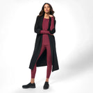 Full-Length Knitted Coat - SEASONAL BLACK