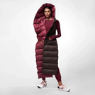 HOODED CAPE WRAP FULL LENGTH - TAWNY PORT/BRACKEN