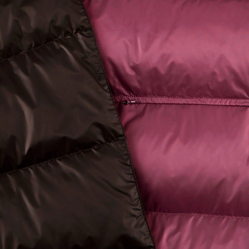 HOODED CAPE WRAP FULL LENGTH - TAWNY PORT/BRACKEN