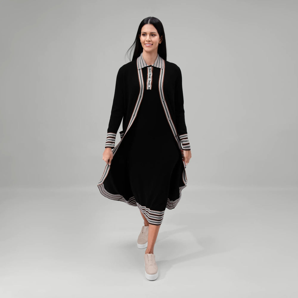 Cashmere Maxi Cardigan - SEASONAL BLACK