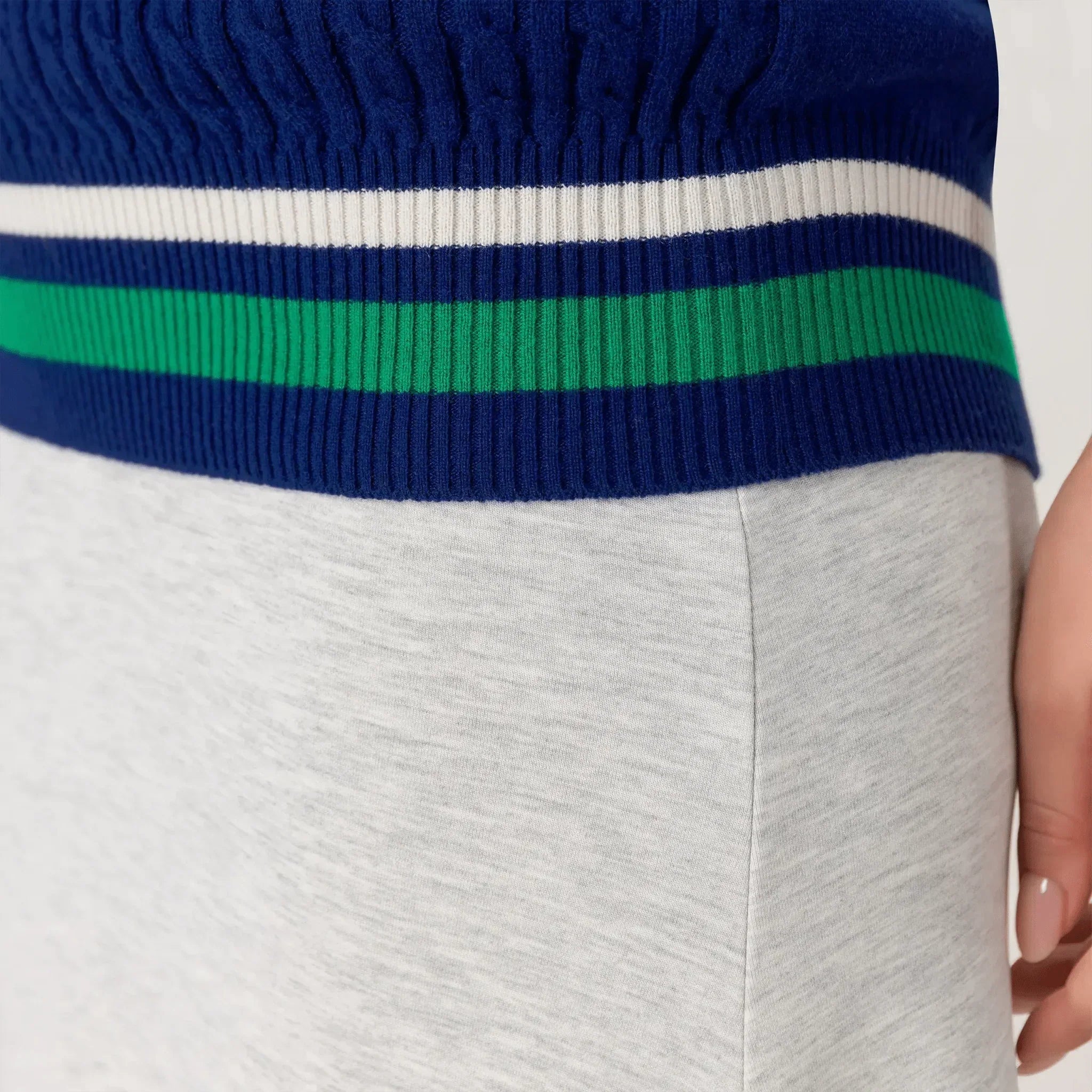Cable Cashmere Vest - SEASONAL BLUE