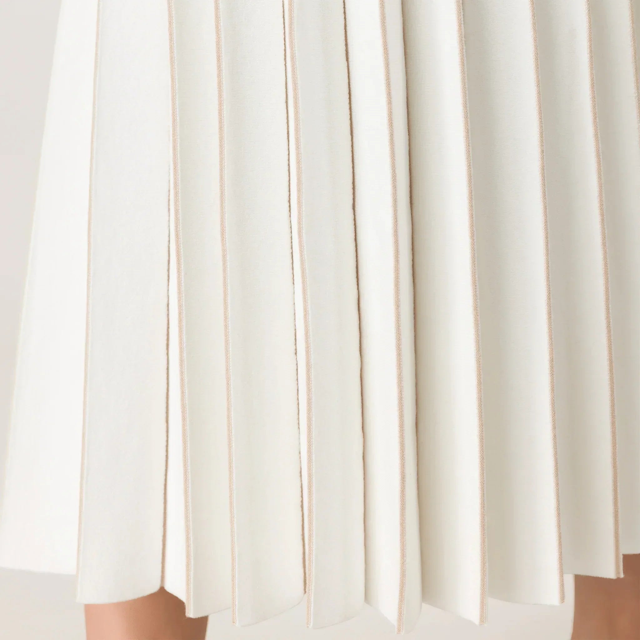 Pleated Maxi Skirt - SEASONAL WHITE