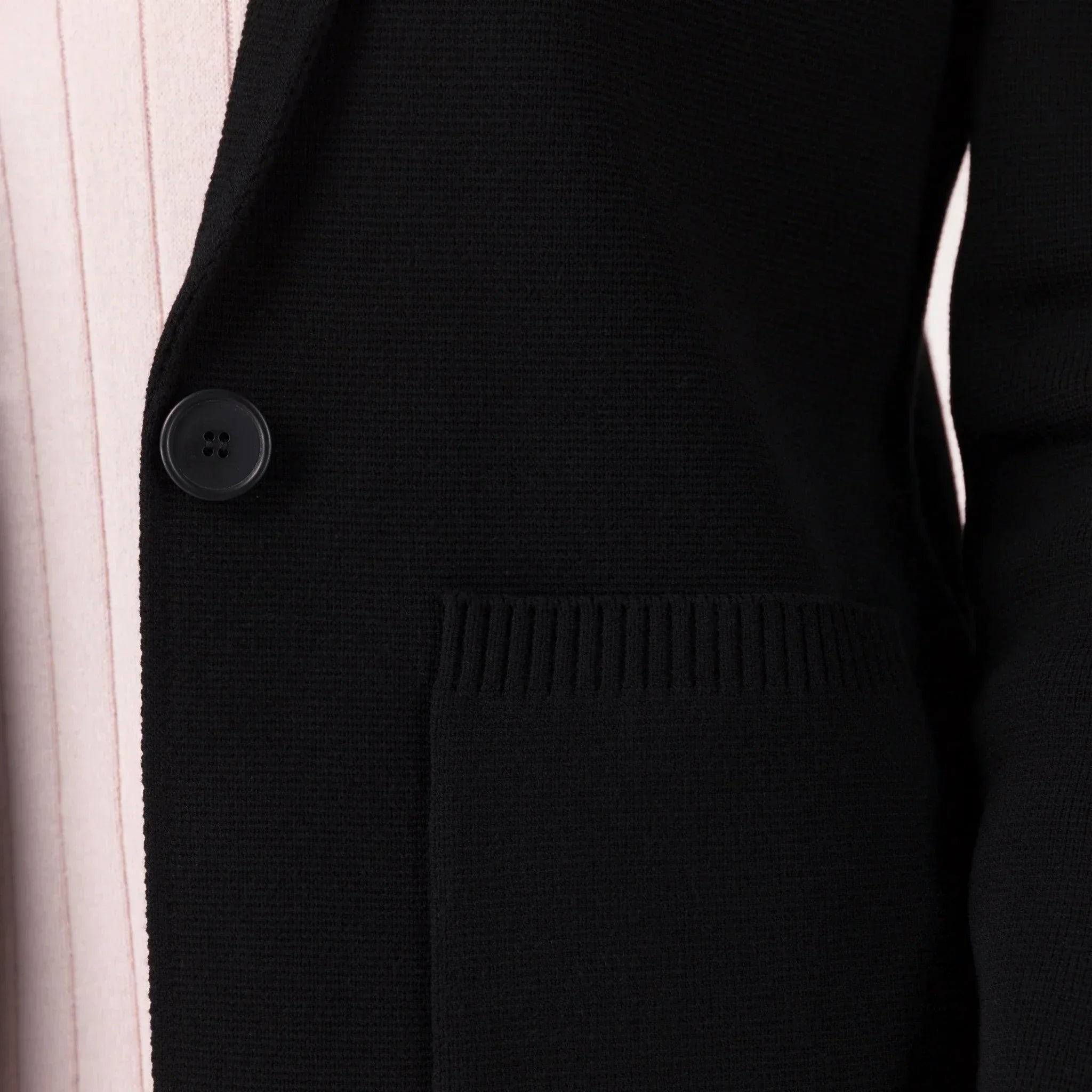 Knitted Blazer - SEASONAL BLACK