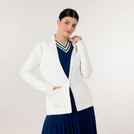 Knitted Blazer - SEASONAL WHITE