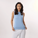 Knitted Sleeveless Sweater - SEASONAL LIGHT BLUE