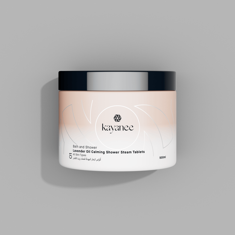 Lavender oil calming shower steam tablets - 500 ml - أقراص بخار الاستحمام المهدئة بزيت اللافندر - 500 مل