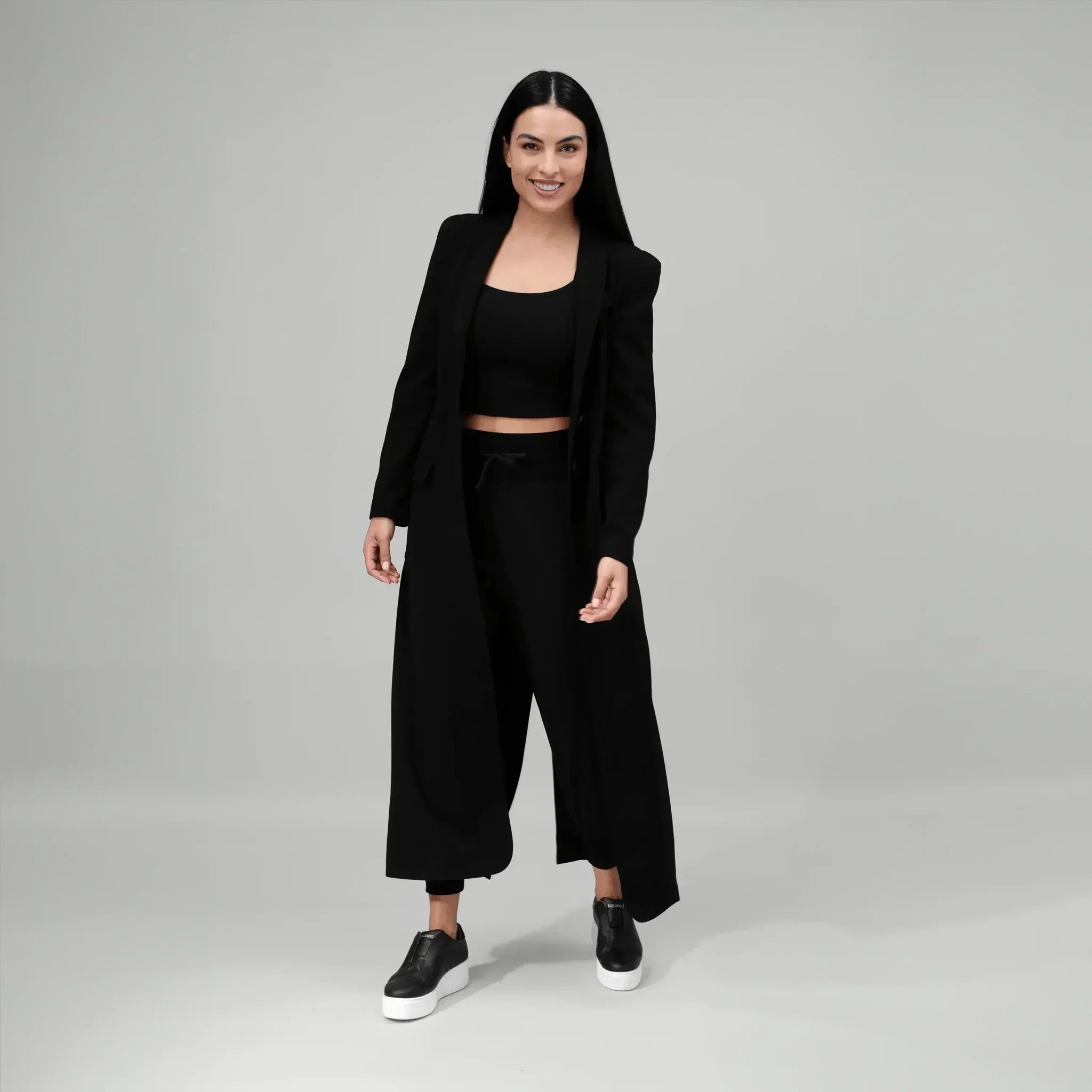 Active Blazer Abaya - SEASONAL BLACK