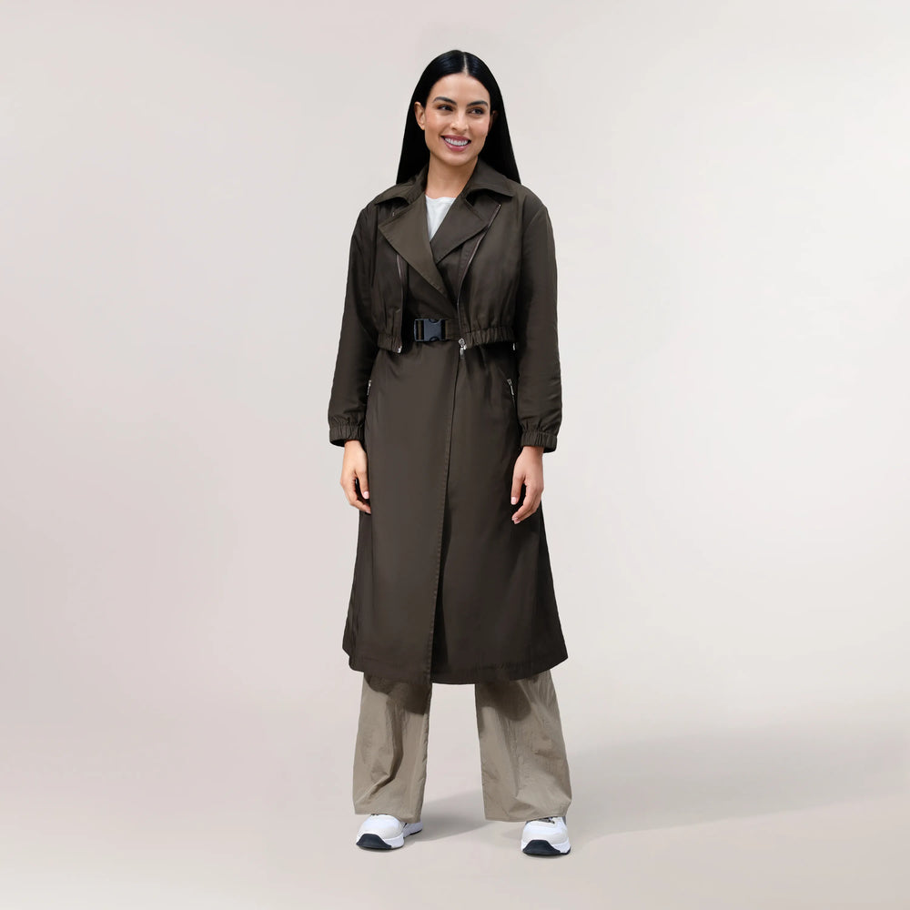 Gilet Hybrid Two Piece Jacket - SEASONAL CHOCOLATE
