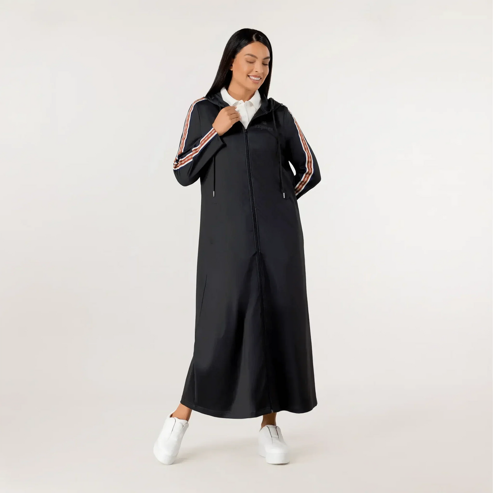 Kayanee Track Abaya - SEASONAL BLACK