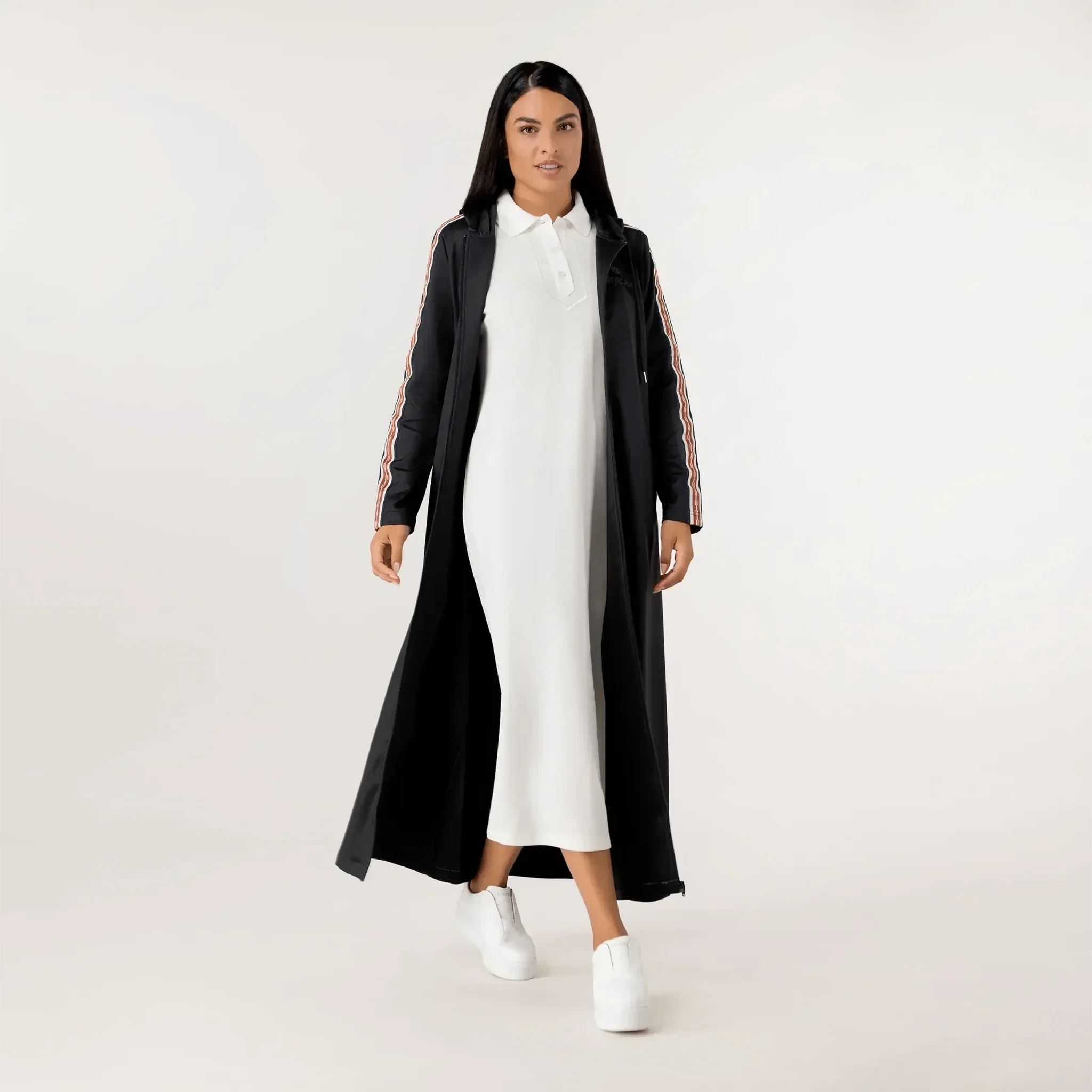 Kayanee Track Abaya - SEASONAL BLACK