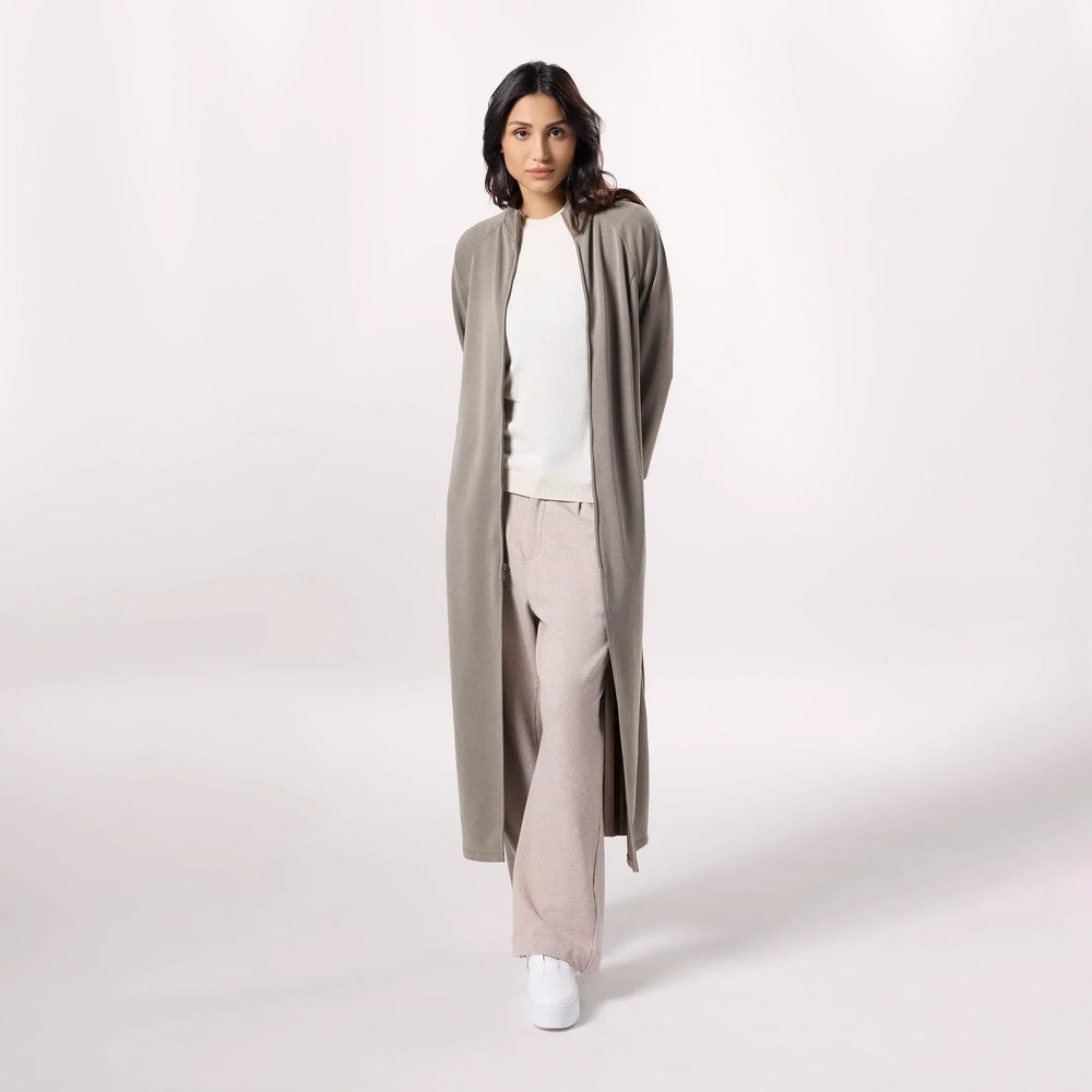Pleated Abaya - SEASONAL TAUPE
