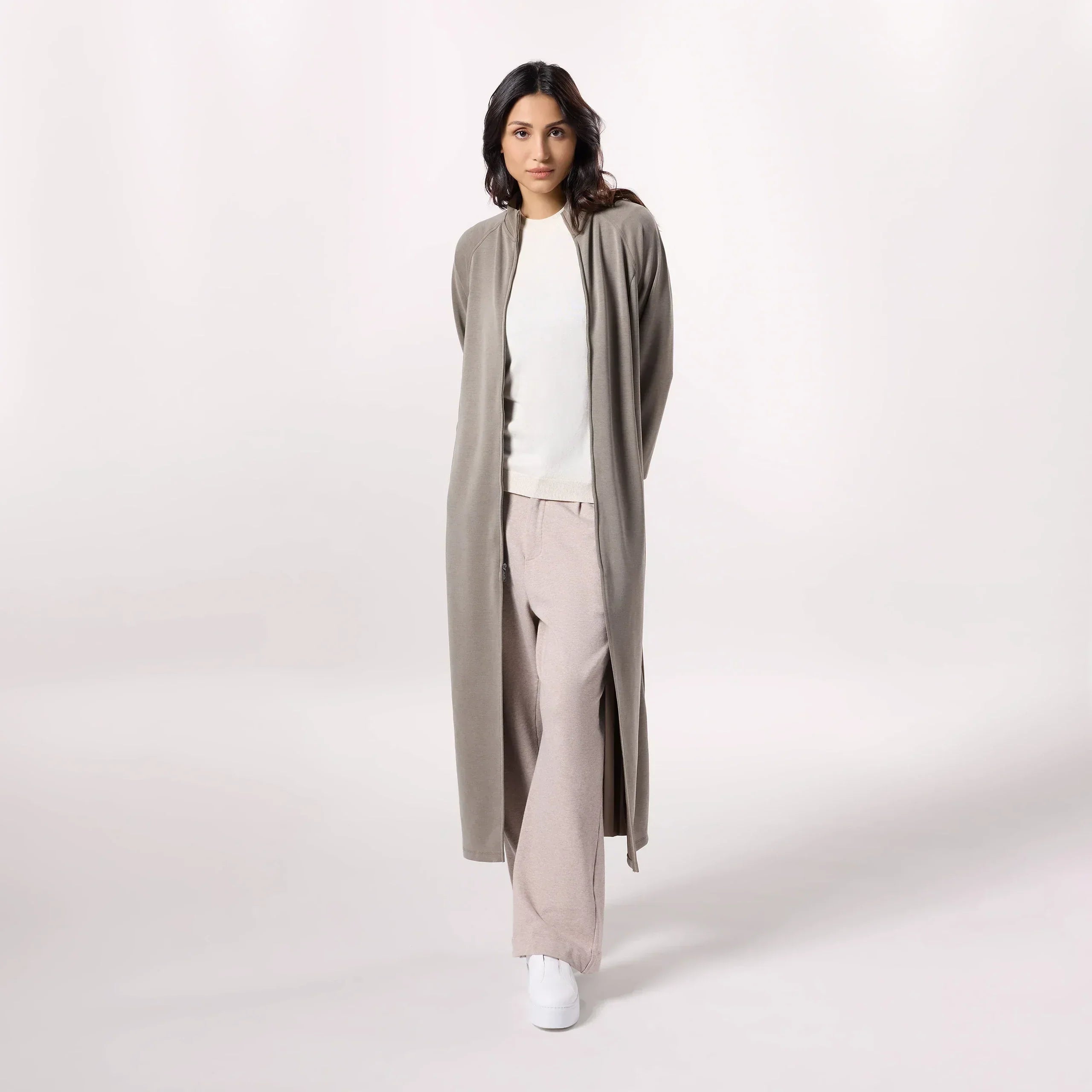 Pleated Abaya - SEASONAL TAUPE