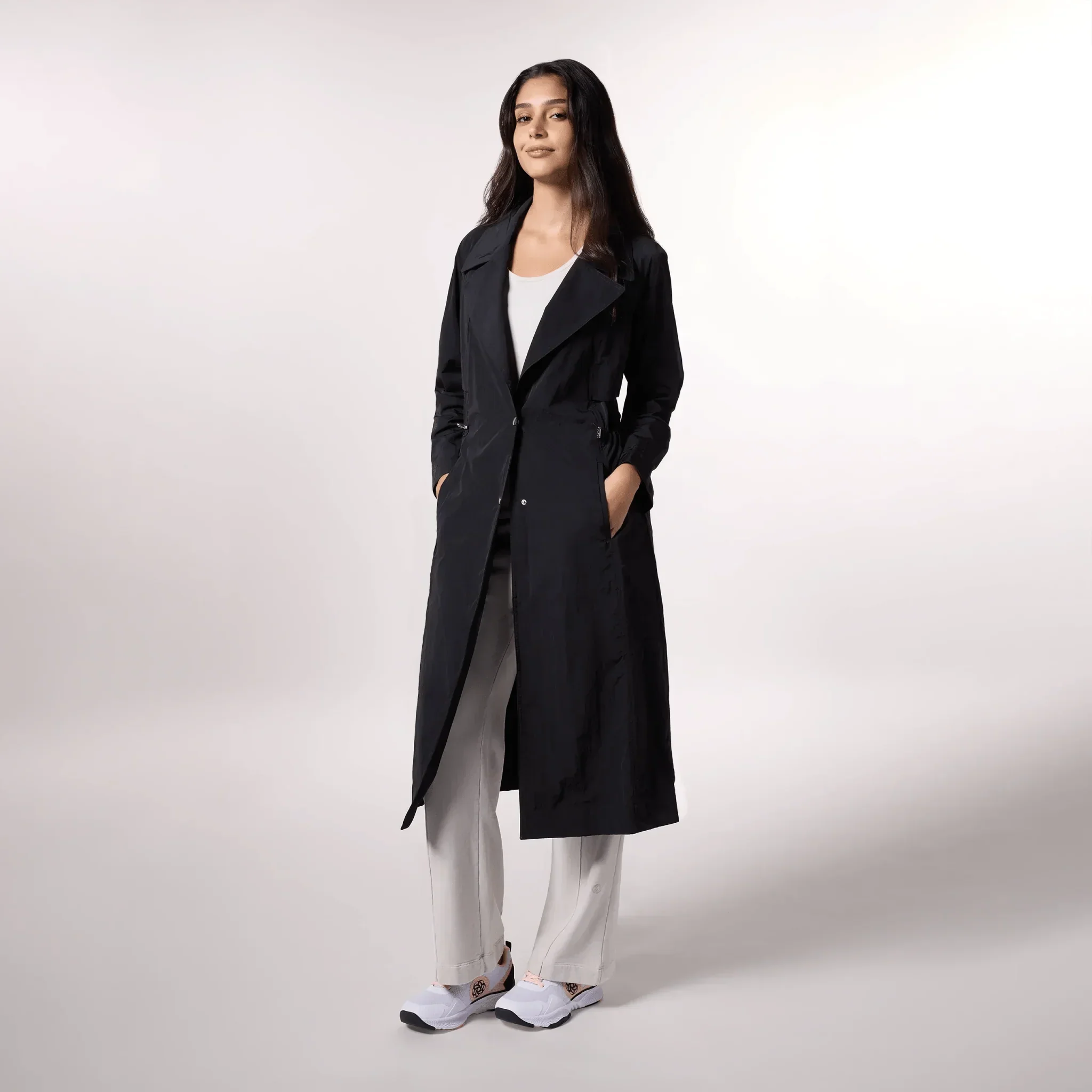 Lightweight Trench Coat - SEASONAL BLACK