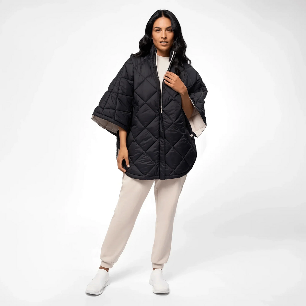 Puffer Cape - SEASONAL BLACK