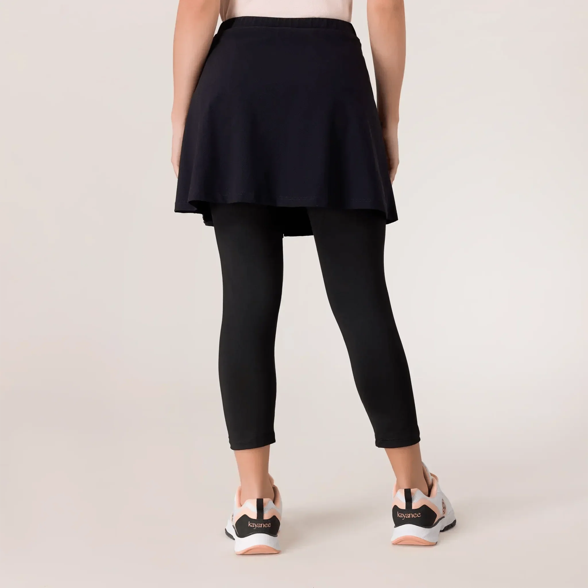 Pique Tennis Skort - SEASONAL BLACK