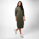 Sweatshirt Dress - SEASONAL GREEN MELANGE