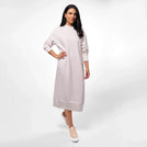 Sweatshirt Dress - SEASONAL WHITE MELANGE