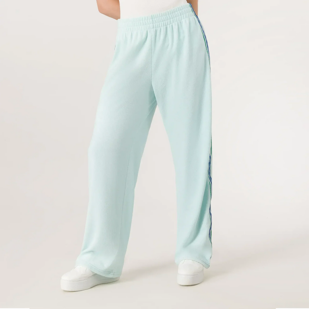 Velour Track Pants - SEASONAL LIGHT BLUE
