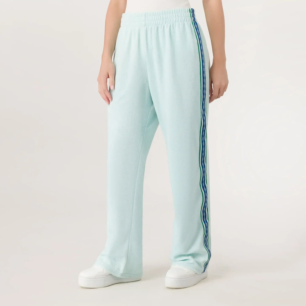Velour Track Pants - SEASONAL LIGHT BLUE