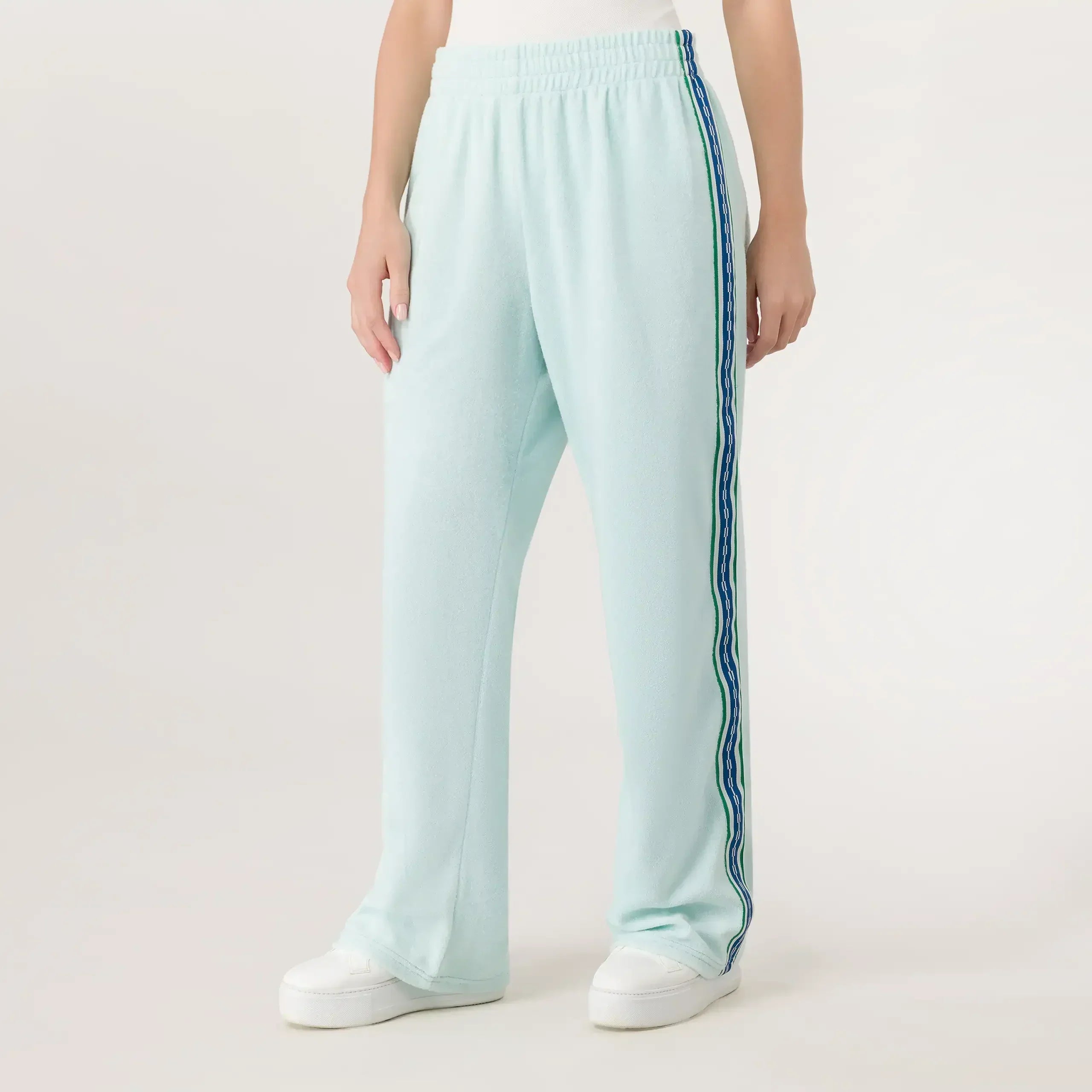 Velour Track Pants - SEASONAL LIGHT BLUE