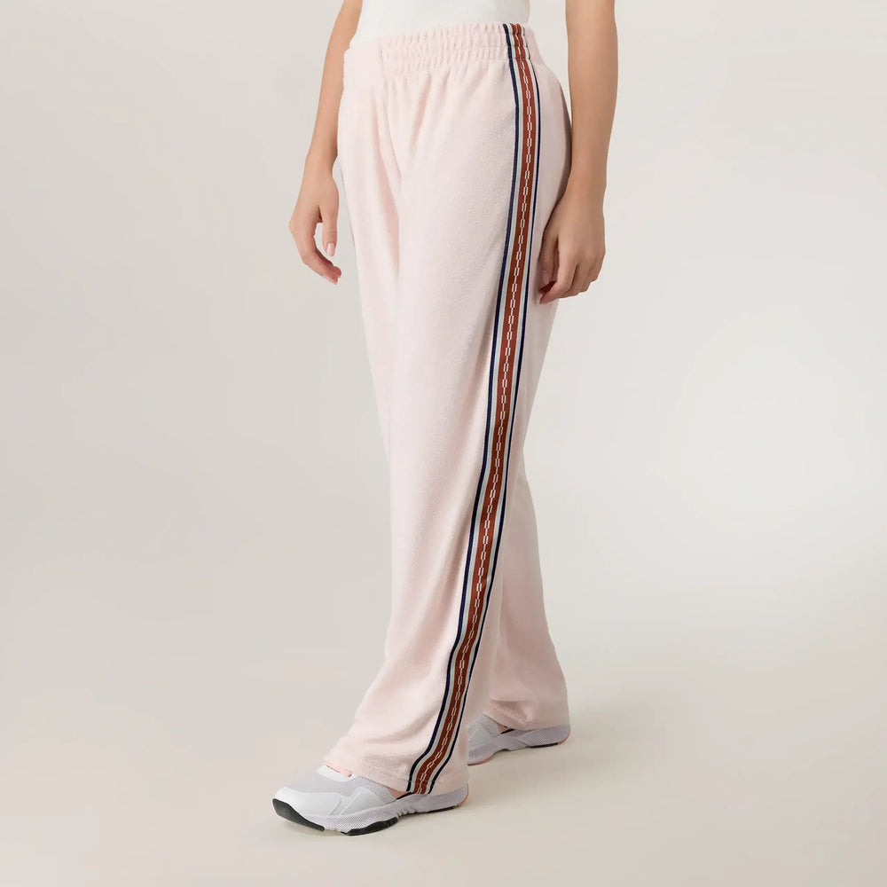 Velour Track Pants - SEASONAL PINK
