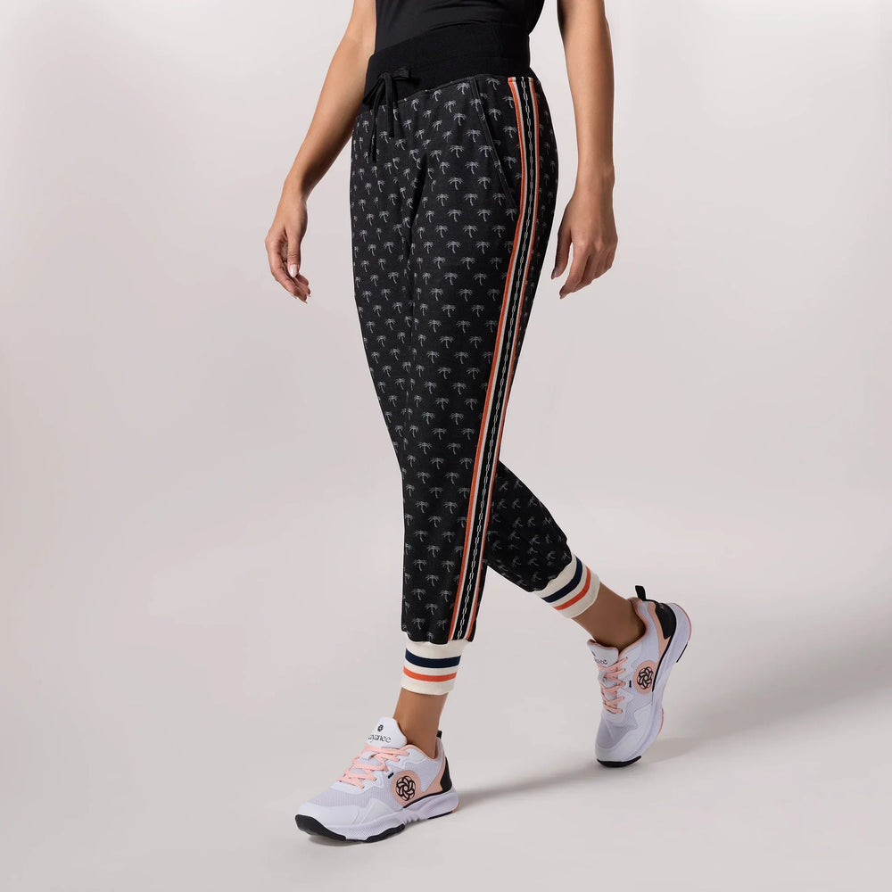 Jacquard Cuffed Pants - SEASONAL PRINT