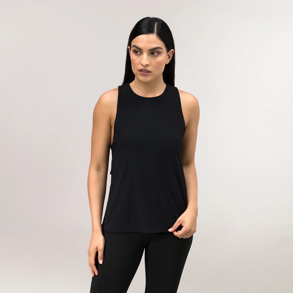 Twirl Racerback Top - CORE BLACK