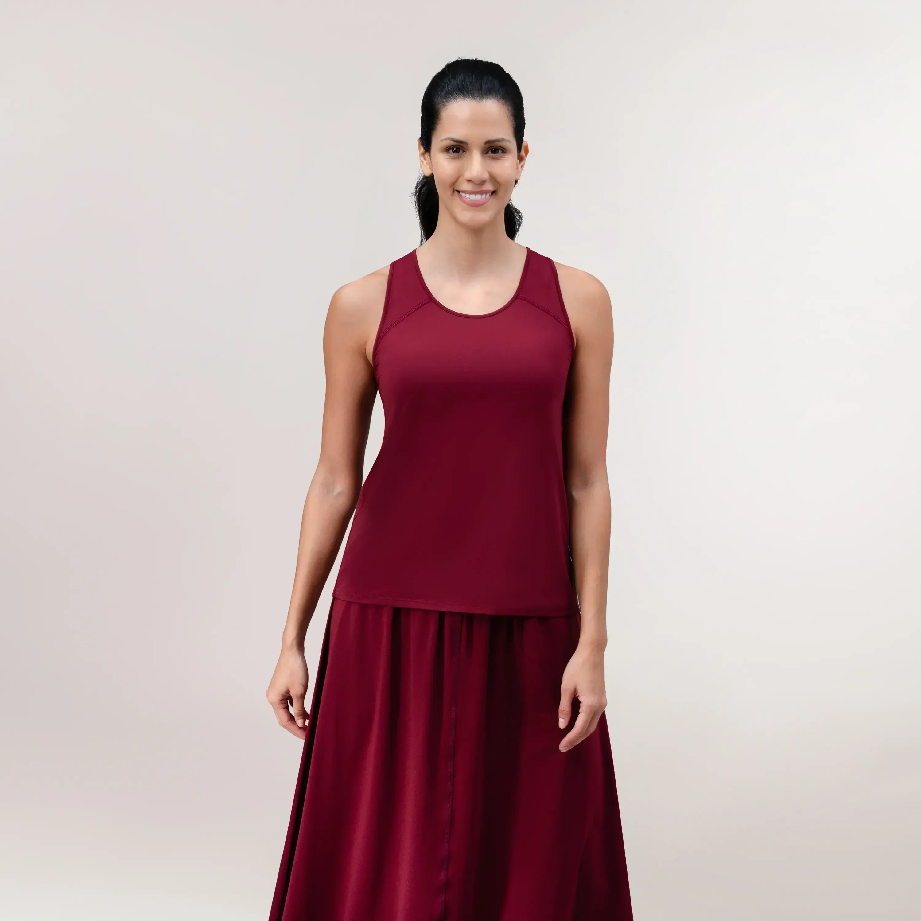 Flow Racerback Top - CORE GRAPE RED