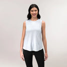 Twirl Sleeveless Top - CORE HEATHER GREY