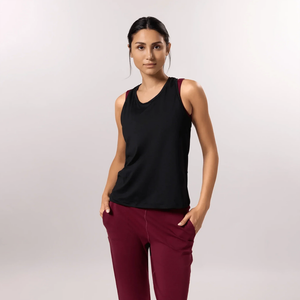 Freestyle Active Racerback Top - CORE BLACK