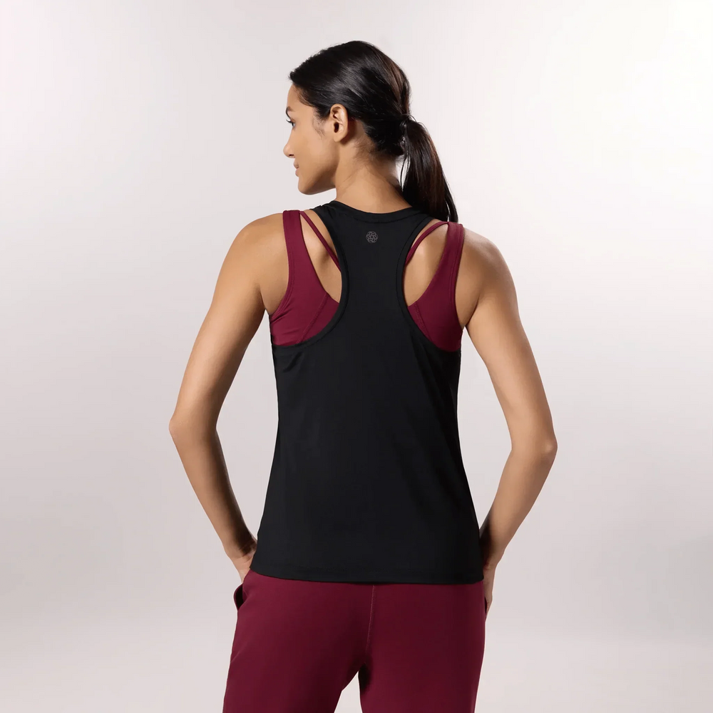Freestyle Active Racerback Top - CORE BLACK